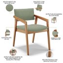 Ver mais imagens de Kit 03 Cadeiras para Sala de Jantar Estar Living Giorgia B04 Bouclê Oliva