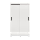 Ver imagem 1 de Guarda Roupa Roupeiro Solteiro 2 Portas Correr Fit Branco Santos Andirá