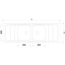 Ver imagem 3 de Pia Cozinha Inox Dubai 1800x560/02 Cuba N3 140 mm