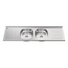 Pia Cozinha Inox Bali 1600x530/02 Cuba N4-110 mm - Escorredor - 2
