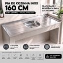 Ver imagem 4 de Pia de Cozinha com Cuba e Válvula Bali 160cm Aço Inox - Ghel Plus