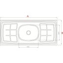 Ver imagem 4 de Pia Cozinha Inox Bali 1600x530/01 Cuba N4-110mm - Escorredor
