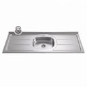 Ver mais imagens de Pia de Cozinha com Cuba e Válvula Bali 160cm Aço Inox - Ghel Plus