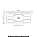 Ver imagem 5 de Pia de Cozinha com Cuba e Válvula Bali 160cm Aço Inox - Ghel Plus