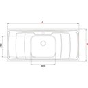 Ver imagem 3 de Pia Cozinha Inox Dubai 1400x545/01Cuba N3 140 mm