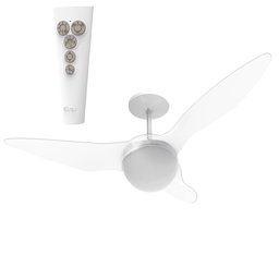 Ventilador de Teto Aliseu Terral com Controle de Parede 127v - Cristal - 6