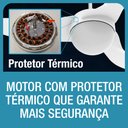 Ver imagem 2 de Ventilador de Teto Aliseu Terral com Controle de Parede 127v - Cristal