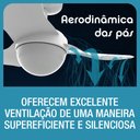Ver imagem 3 de Ventilador de Teto Aliseu Terral com Controle de Parede 127v - Cristal