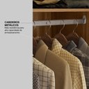 Ver imagem 7 de Guarda Roupa Casal 6 Portas e 6 Gavetas Equador - Amêndola/grafito