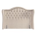 Ver imagem 1 de Cabeceira Cama Box Queen 160 Cm P05 Lisboa Linho Creme - Lyam Decor