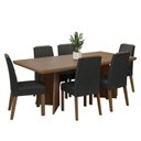 Ver imagem 2 de Conjunto Sala de Jantar Tampo de Madeira 6 Cadeiras Rustic/Oxford Sarlat Madesa