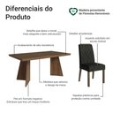 Ver imagem 4 de Conjunto Sala de Jantar Tampo de Madeira 6 Cadeiras Rustic/Oxford Sarlat Madesa