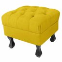 Ver imagem 1 de Puff Luiz Retro Xv Bege Slk Decor Amarelo