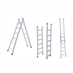 Escada Extensiva 7x12 Degraus 2,20x3,80m Ferro 120Kg 3 em 1 -207 NV - 1