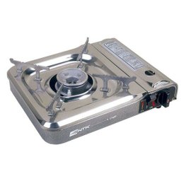 Fogareiro Horizontal Inox Flex Acendedor Automático Portátil a Gás Cheff Ntk Camping Acampamento - 2