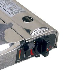 Fogareiro Horizontal Inox Flex Acendedor Automático Portátil a Gás Cheff Ntk Camping Acampamento - 3