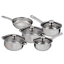 Ver imagem 2 de Jogo de Panelas em Inox com Tampa de Vidro - 5 Peças