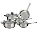 Ver imagem 1 de Jogo de Panelas em Inox com Tampa de Vidro - 5 Peças