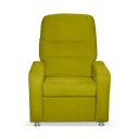 Ver imagem 4 de Poltrona Papai Confortável Suede Amarelo Sistema Encosto Reclinável e Inclinável Mecanismo Manual