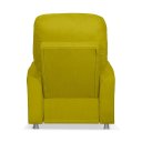 Ver imagem 7 de Poltrona Papai Confortável Suede Amarelo Sistema Encosto Reclinável e Inclinável Mecanismo Manual
