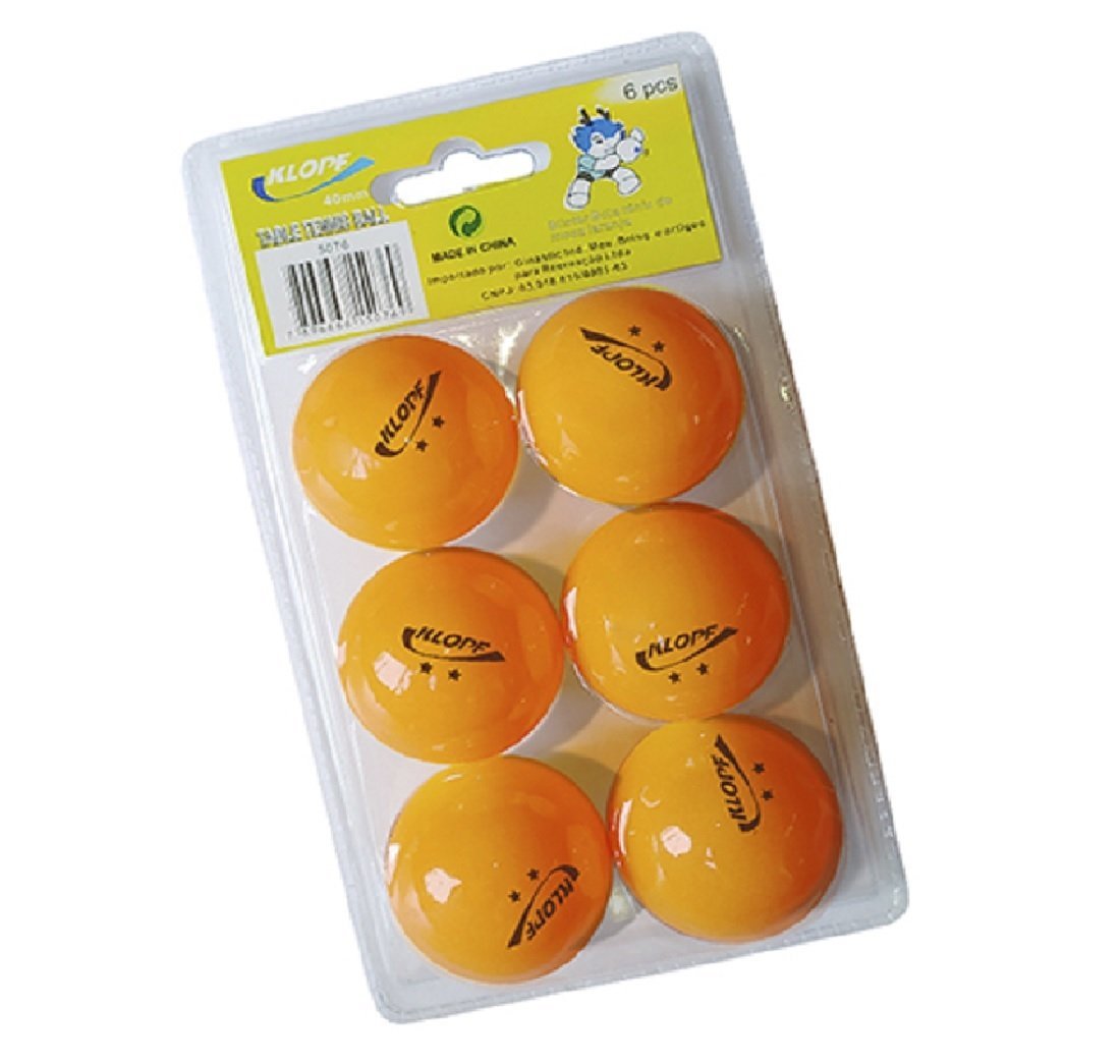 Bolinhas de Tênis de Mesa Blister com 06 bolas Klopf Multicores Tam. 40mm - Ref 5075/5076 - 2
