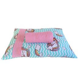Jogo de Cama Bene Casa Solteiro Malha Estampado 2 Peças Unicórnio Rosa - 2