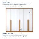 Ver imagem 5 de Guarda Roupa Casal 6 Portas 6 Gavetas 242,6cm Imperiale Premium Branco/Cinamomo