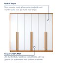 Ver imagem 5 de Guarda Roupa Casal 6 Portas 6 Gavetas 242,6cm Imperiale Premium Branco/Cinamomo
