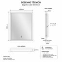Ver imagem 4 de Espelho Jazz 60x80cm com LED e Desembaçador Baumê