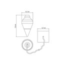 Ver imagem 2 de Prumo de Centro 400 G Tramontina em Ferro Fundido com Calço Guia de Aço e Cordão de Nylon