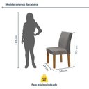 Ver imagem 5 de Conjunto Sala de Jantar Mesa Tampo em MDF 6 Cadeiras Espanha Yescasa