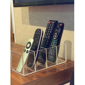 Organizador Porta Controle Remoto De Mesa Premium Acrílico