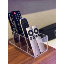 Organizador Porta Controle Remoto De Mesa Premium Acrílico - 3