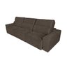 Sofá 6 Lugares Roma Retrátil e Reclinável 3,20M Suede Amassado Marrom - 5