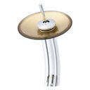 Ver imagem 4 de Gabinete de Vidro 60cm Cuba Redonda Dourado + Torneira Cascata - Dahora