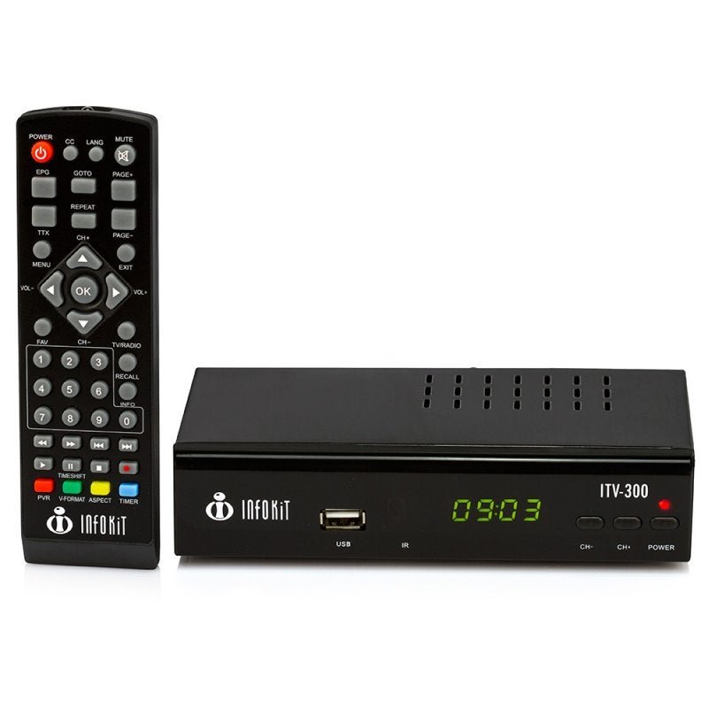 Conversor de TV Digital com Visor LED Gravador e Filtro 4G - ITV-200 - 1