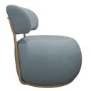 Ver imagem 7 de Poltrona Decorativa Greta Base Giratória Ouro Fosco Bouclé Azul Claro - Nexta Casa