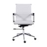 Cadeira de Escritório Eames Esteirinha Baixa Branca - 3