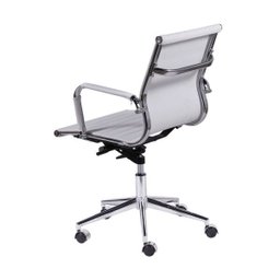Cadeira de Escritório Eames Esteirinha Baixa Branca - 4