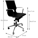 Ver imagem 5 de Cadeira de Escritório Eames Esteirinha Baixa Caramelo Couro Sintético