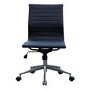 Ver imagem 4 de Cadeira de Escritório Madrid Cromada sem Braços Preta