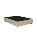 Ver imagem 2 de Cama Base Box Casal Bege Colchão Molas Ensacadas Airtech Springpocket 138x188 - Ortobom