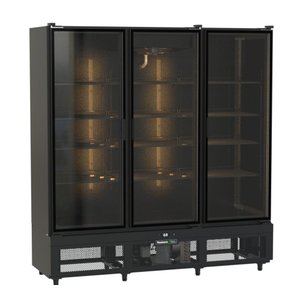 Visa Cooler Expositor de Bebidas 3 Portas Prime Preto Prev3p 220v - Venâncio