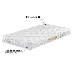 Colchão Berço Ecoflex para Padrão Americano D18 Branco - Antiácaro, Antifungo e Antialérgico 70x130x12cm - 2