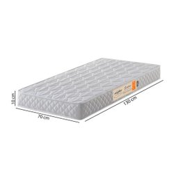 Colchão Berço Ecoflex para Padrão Americano D18 Branco - Antiácaro, Antifungo e Antialérgico - 70x130x10cm - 5