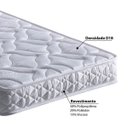 Ver imagem 2 de Colchão Infantil Ecoflex para Mini Cama D18 Bambu - Sistema Antiácaro, Antifungo e Antialérgico - 70x150x12cm Branco