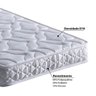 Colchão Infantil Ecoflex para Mini Cama D18 Bambu - Sistema Antiácaro, Antifungo e Antialérgico - 70x150x12cm Branco - 2