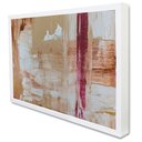 Ver imagem 2 de Quadro Decorativo Abstrato Pincelada Moderna em Moldura Caixa Tacolado Moldura Trad 1cm Preta com Vi