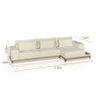 Sofá Las Vegas com Chaise 3,30 - Minha Casa na Net - 2