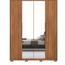 Ver imagem 1 de Guarda Roupa Casal 4 Portas 2 Espelhos com Pés Atore Demartez